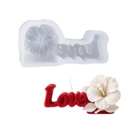 Love Flower Candle Silicone Molds for Candle Making