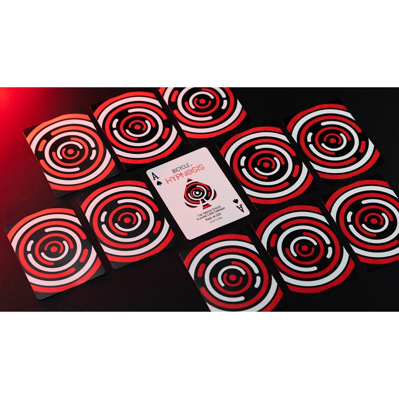 Bicycle Hypnosis Specialty Playing Cards, Red, Black, White Playing Card