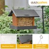 DutchCrafters Poly Hanging Hopper Bird Feeder, Large Hanging Bird Feeder