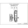 Keystone Black Nylon Polymer Key-Lockable Latch | 2 Sided |