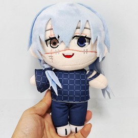 JCvCX Three Pigtail Cute Boy Plush Toy Plush Figure Plush Doll Stuffed Animal Plushies Plush Pillow Figurine Anime Plush Toys (Navy Blue)