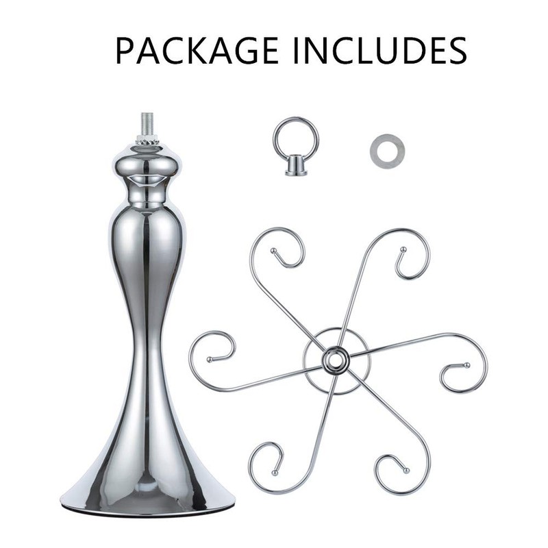 NUPTIO Tabletop Wine Glass Holder: Classic Silver 6 Wine Rack
