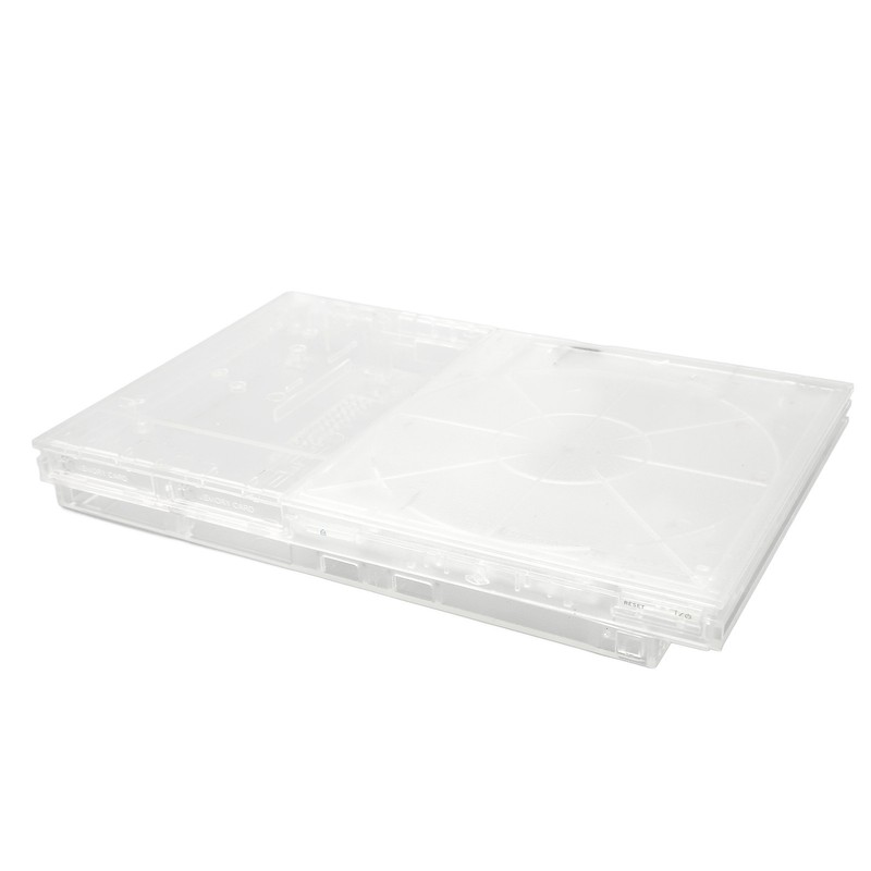 for PS Slim Clear Case DIY Replacement Transparent Game Console