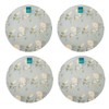 YöL Set of 4 Daisy Print Melamine Dinner Plates Summer