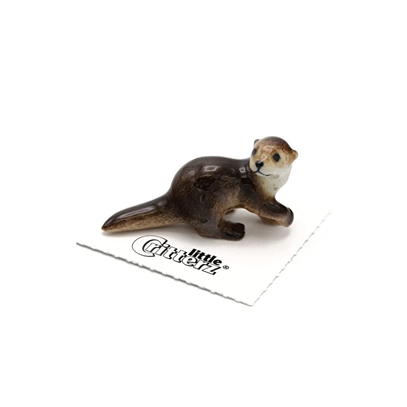 Little Critterz River Otter Decorative Porcelain Display Object “Glide” –