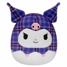 Sanrio Squishmallows Peluche de 8 pulgadas | Plaid Kuromi