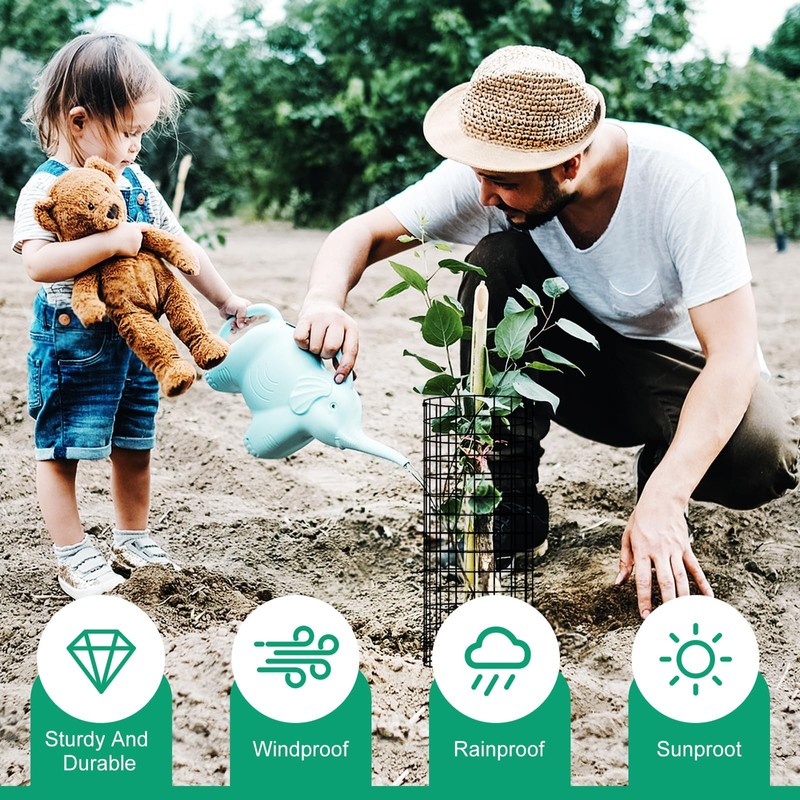 6Pack Tree Trunk Protector, Metal Tree Guards Trunk Protector with