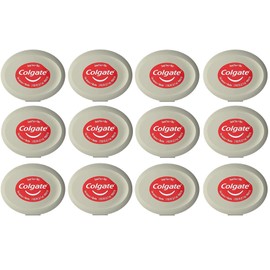 Colgate Total Dental Floss, Mint Flavor, Small Travel Size 3 Yards (2.7 Meters) - Pack of 12