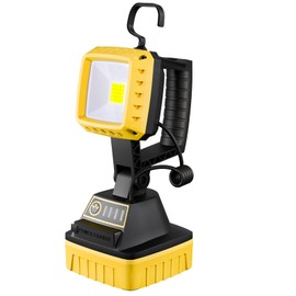 WENFENG Rechargeable LED Work Light 6000 Lumen, 3 Modes Rotate Spotlight Flashlight, Magnetic Base and Hook Mechanic Light, Waterproof Handheld Spot Light Searchlight for Outdoor, Repairing, Emergency