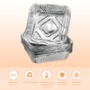 sourcing map 30pcs Aluminum Foil Pie Pan 8.86" Square Disposable