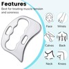 Gjinxi Gua Sha Muscle Scraper, Stainless Steel Scraping Tool for