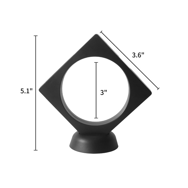 HillSpring 3.6" Clear Display Stand, 3D Floating Display Frame for