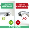 Perlator® Water Saving Aerator with Flat Key M24 x 1