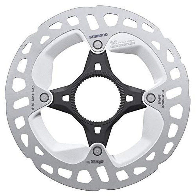 SHIMANO Rotore 140mm Center Lock Int. RT-MT800 IceTechFreeza con anello