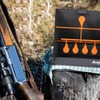 Aimax Outdoor Resetting Shooting Targets Trap with 12pcs Paper Targets,