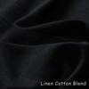 Black Linen Curtains 108 Inches Long 2 Panels for Living