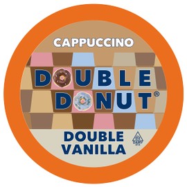 Doble Donut Cappuccino, vasos de una porción para Keurig K tazas de cerveza, 24 unidades
