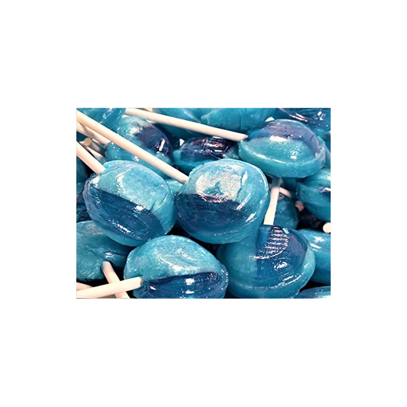 Blue Raspberry Mega Lollies (x25)