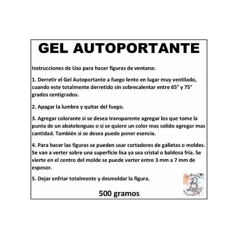 La Brujita Wax Gel Autoportante O Crista Gel. 500 Gramos