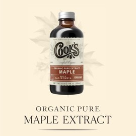 Cook's, Organic Maple Extract, from Vermont, for Baking, Making Maple Syrup, and Cooking, 16 oz