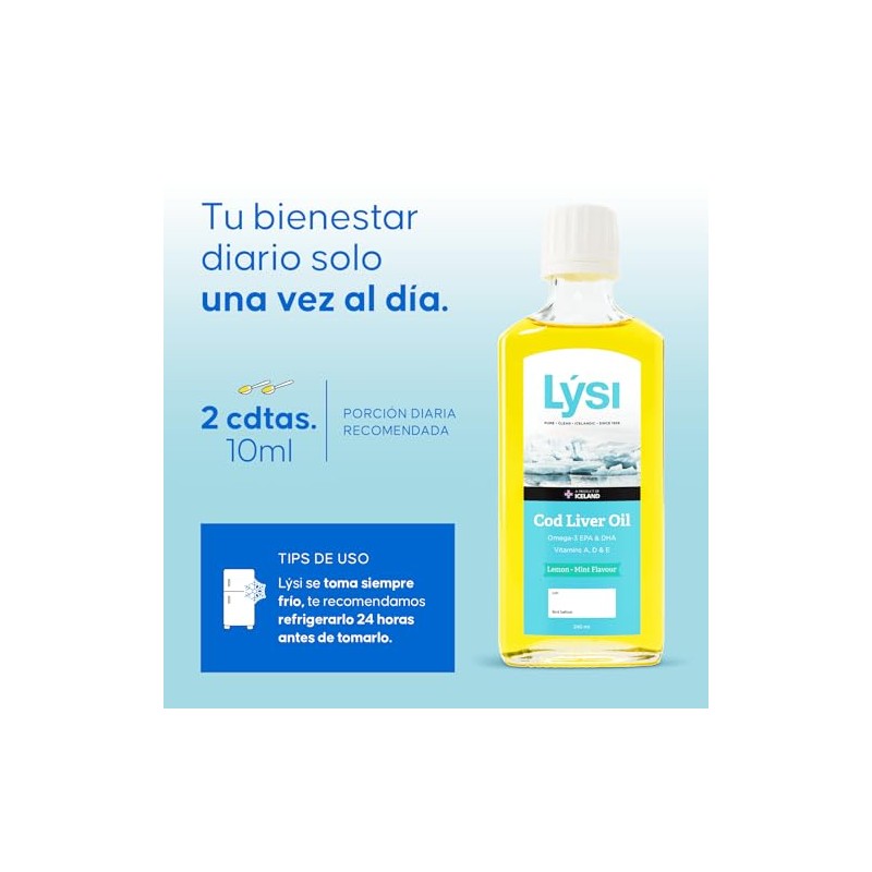 LYSI Omega 3 en Aceite de Hígado de Bacalao EPA