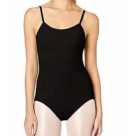 Capezio Women's Camisole Leotard With Adjustable Straps, Black, Large