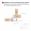 STIANC 50 Pack 1/2” Overlay 3D Soft Close Hinges for