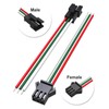 VANDESAIL 3 Pin Connector LED Strip Connectors JST SM Micro