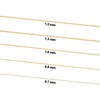 14k Yellow Gold Rope Chain Pendant Necklace (0.9 mm, 18