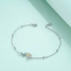 YAFEINI Daisy Anklet Sterling Silver Daisy Flower Ankle Bracelet Daisy