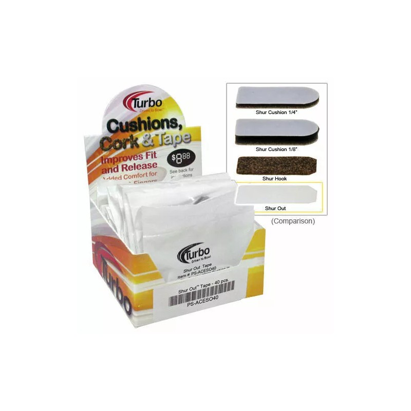 Turbo (10 Pack) Turbo Grips Bowling Shur Out Tape Thumb