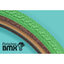 Kenda Pneu Kenda K55 freestyle tread BMX skinwall - 20" X 1.75" VERDE