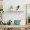 Pack of 4 Floating Shelf Brackets, White, Metal Shelf Brackets,