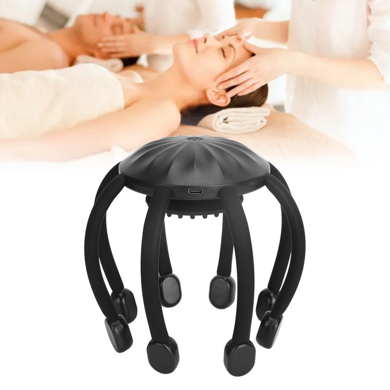 Electric Scalp Massager 4 Massage Modes 8 Claw Relaxing Portable