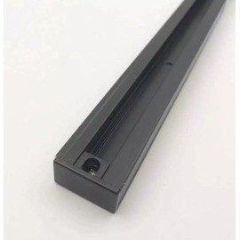 ECO Lighting 120V 4 Foot H Track With Mounting Hardware,3 Wire Single Circuit,  Matte Black