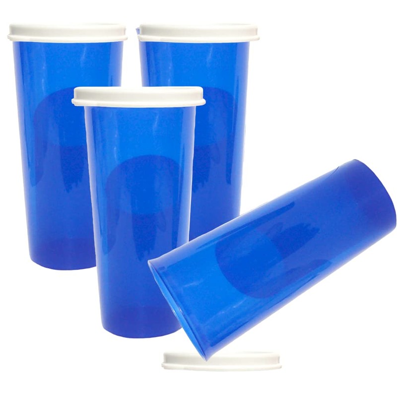 Tupperware Tumblers Straight Sided Tall Stacking Set 4 Royal Blue