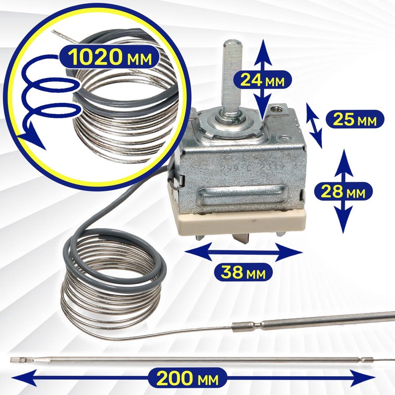 Thermostat for Oven 299 °C with Original Code 8032828 8040983