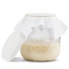 kitchentoolz Sourdough Starter Jar - Half Gallon Wide Mouth Jar