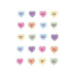 Valentine Candy Conversation Hearts Nail Art Decals