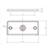 Grendle 2 pack 90mm x 40mm CLEAR Reflector for Cavaran