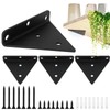 SENENQU Pack of 4 8 cm Floating Shelf Brackets, Invisible
