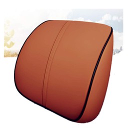 ZHONGLI Memory Foam Lumbar Support Pillow-Middle/Lower Back Support Cushion-Used for car Seats, Office Chairs, recliners, etc. (Khaki)