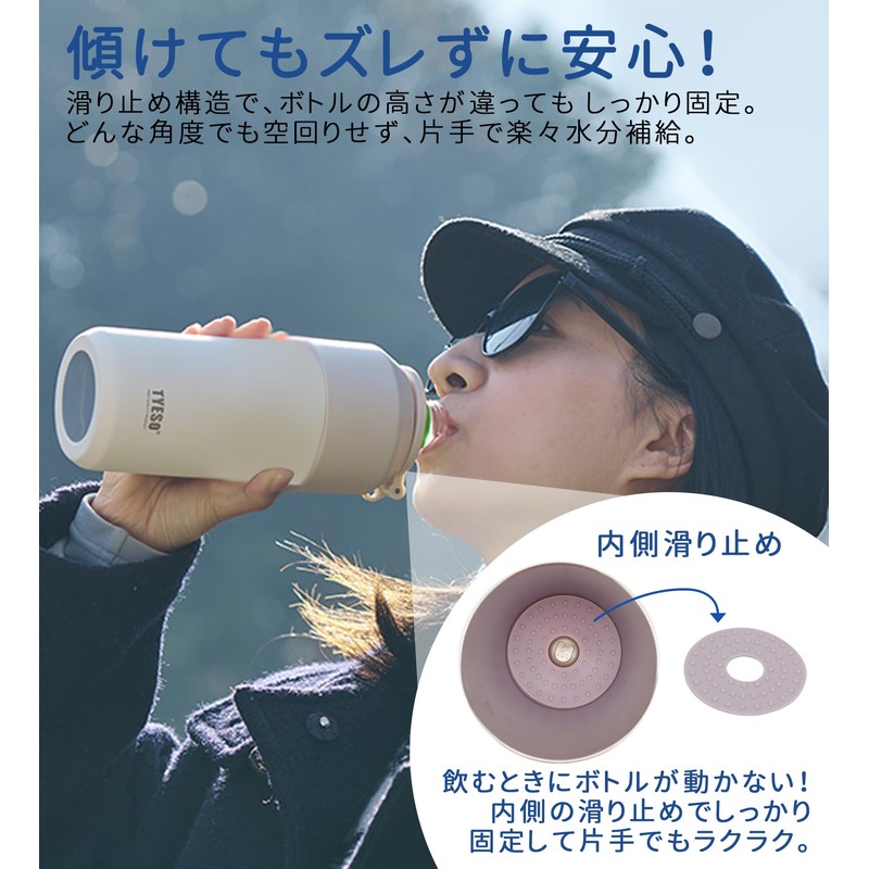 TYESO Plastic Bottle Holder, Cold Insulated, Vacuum Insulated, Handbag, Foldable,