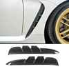 2PCS Side Vent Frame Cover Dry Carbon Fiber Material Replacement