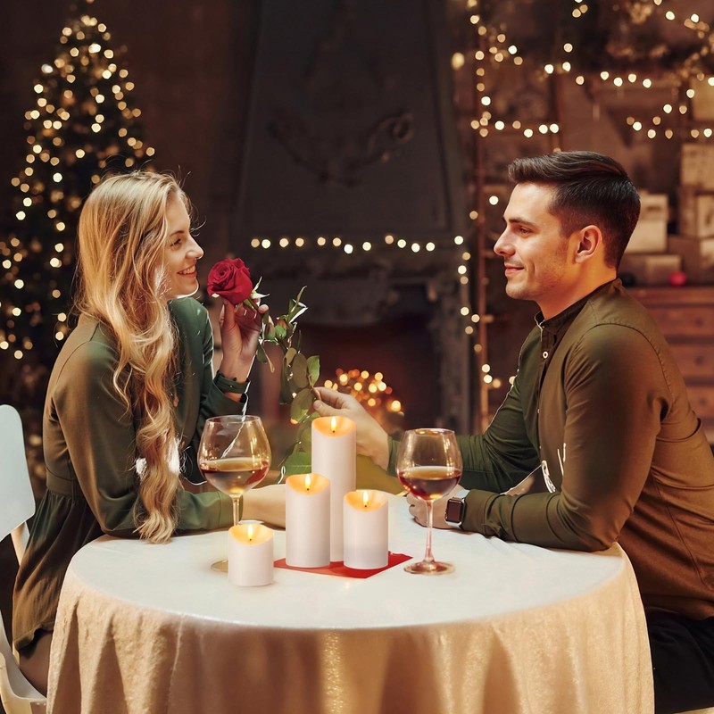 Outdoor Flameless Candles with Remote Timer - Waterproof Realistic Flickering