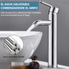 Mezcladora para Lavabo de Baño, Caliente y Frío Ajustable Cascada