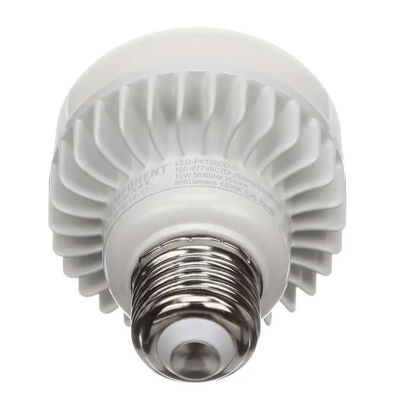 Component Hardware 10W Cool White LED Bulb for Dry/Damp Applications