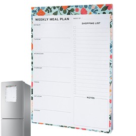 Weekly Meal Planner - Ménu Board for Kitchen | Meal Planner for Fridge | Kitchen Fridge Strong Magnet Meal Planning Notepad, 60 Tear-Off Sheets, Weekly Planning for Grocery Shopping Lists
