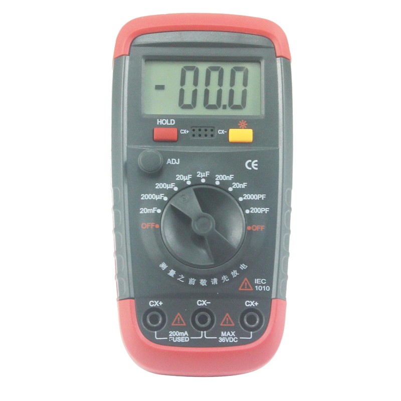 Digital Capacitance Meter 1999 Count Capacitor Tester 0.1pF - 20000uF