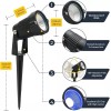 Miabiual 4 Pack Outdoor Spot Lights with Timer (4/6/8H), 24W